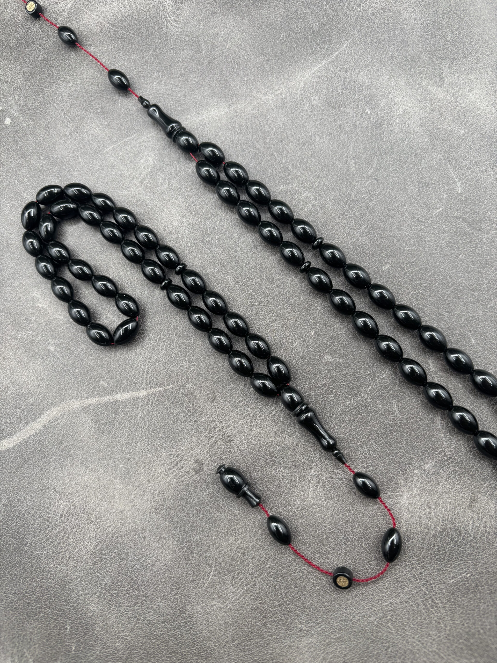 Mehmet Barlak – 6,5X10,5 mm – Siyah - Sistemli İmzalı Tesbih - Görsel 4