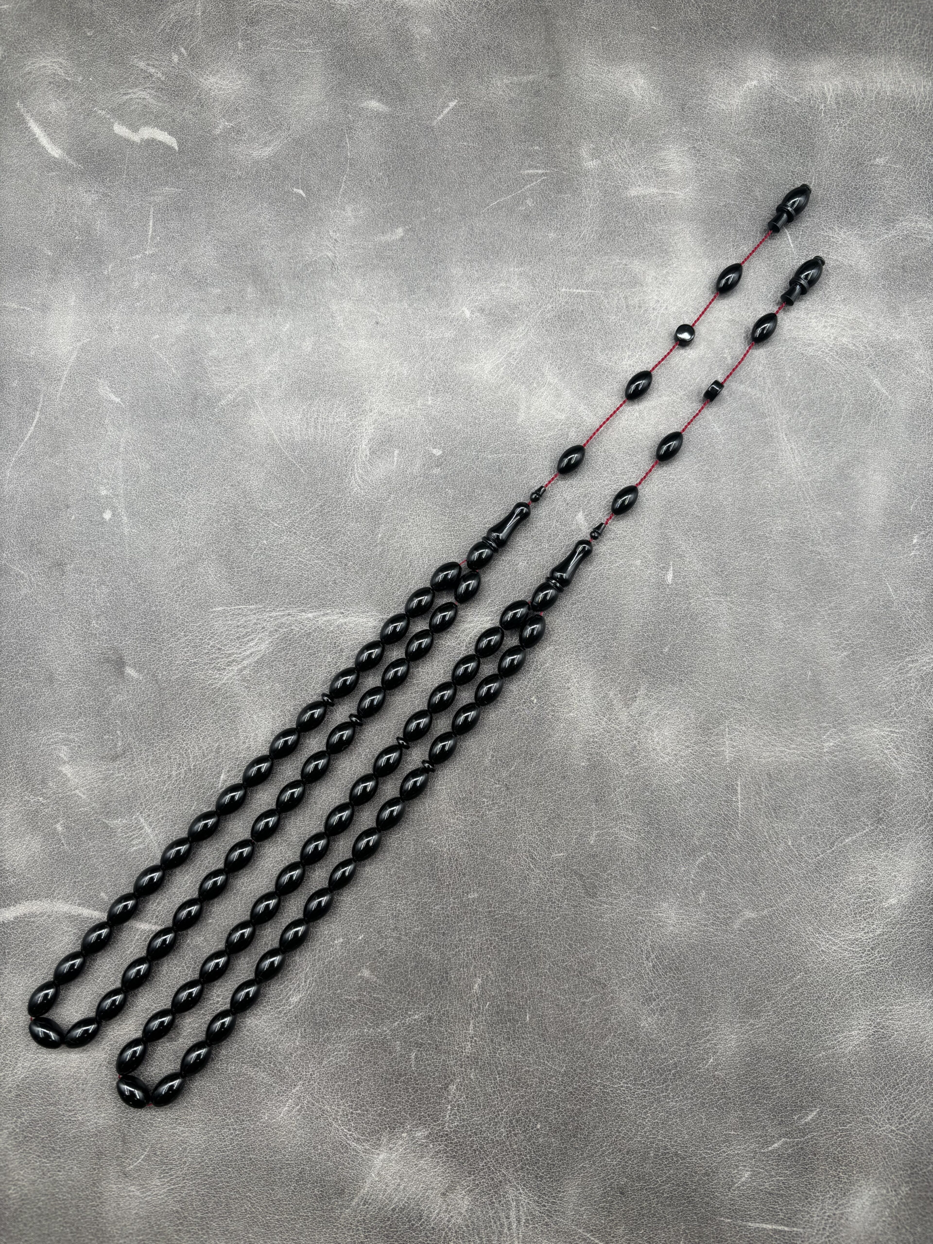 Mehmet Barlak – 6,5X10,5 mm – Siyah - Sistemli İmzalı Tesbih - Görsel 3