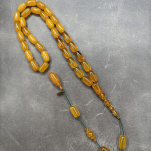 Alman Zar Ayarında Zirve Zar Kehribarı | Kapsül | Sistemli İmzalı – 6,5 x 12,5 mm