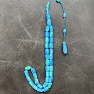 Mavi Opal Tesbih – 4,5 x 7 mm