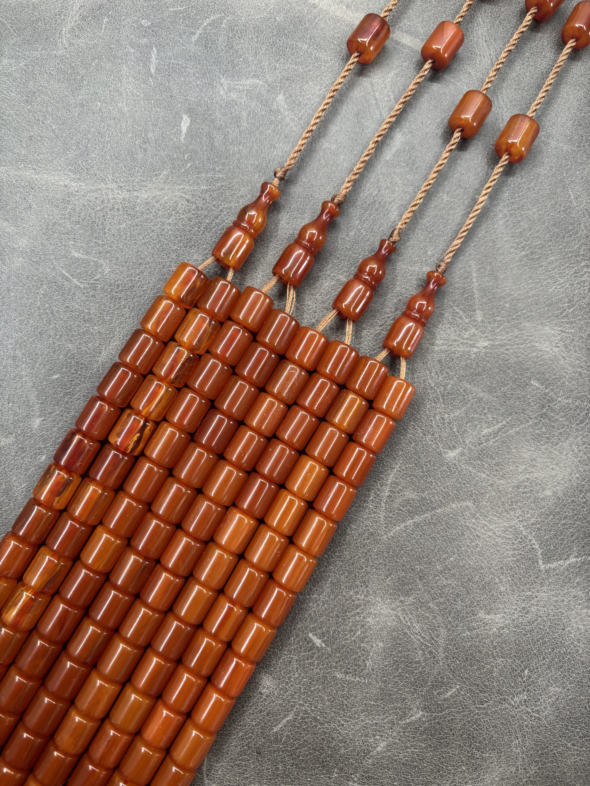 Alman Faturan Sıkma Kehribarı | 9X10,5 mm | Kayısı Hamur | Havşalı - Görsel 4