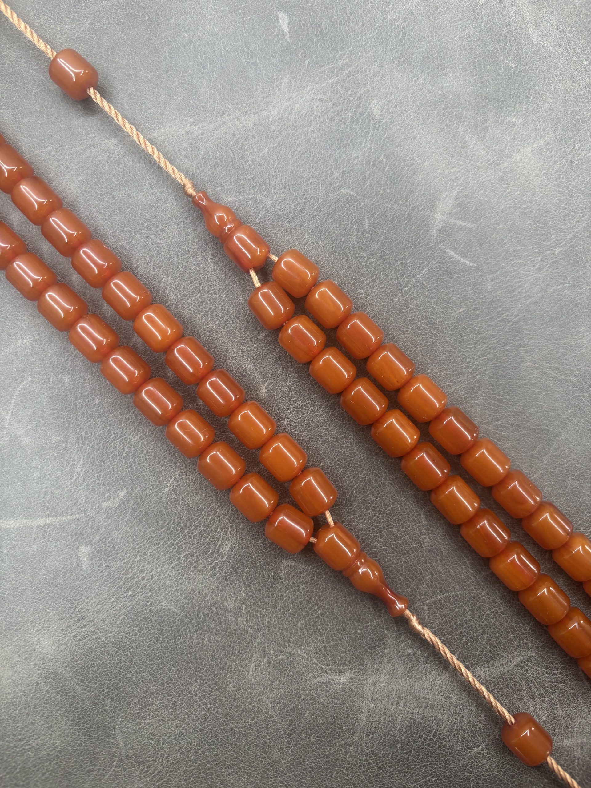 Sıkma Kehribarı - Alman Faturan Malzeme - Uçlu Kapsül - 9,5X10,5mm - Kayısı Hamur - Görsel 4