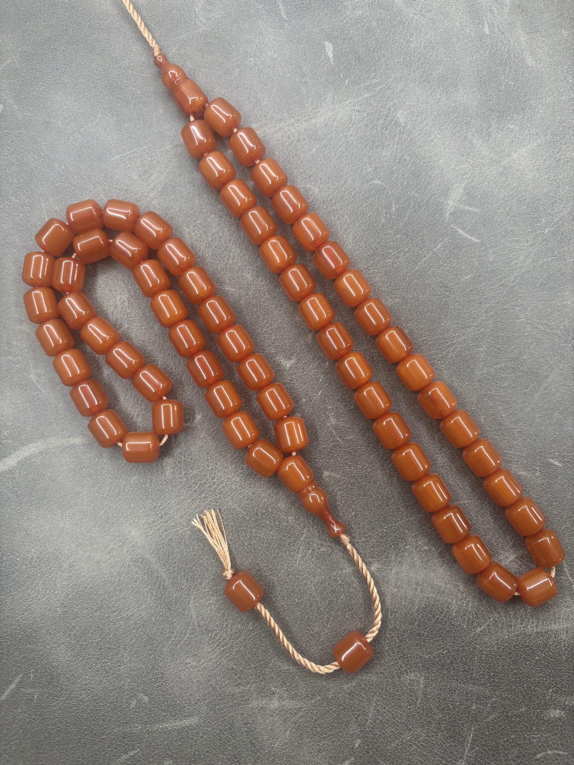 Sıkma Kehribarı - Alman Faturan Malzeme - Uçlu Kapsül - 9,5X10,5mm - Kayısı Hamur