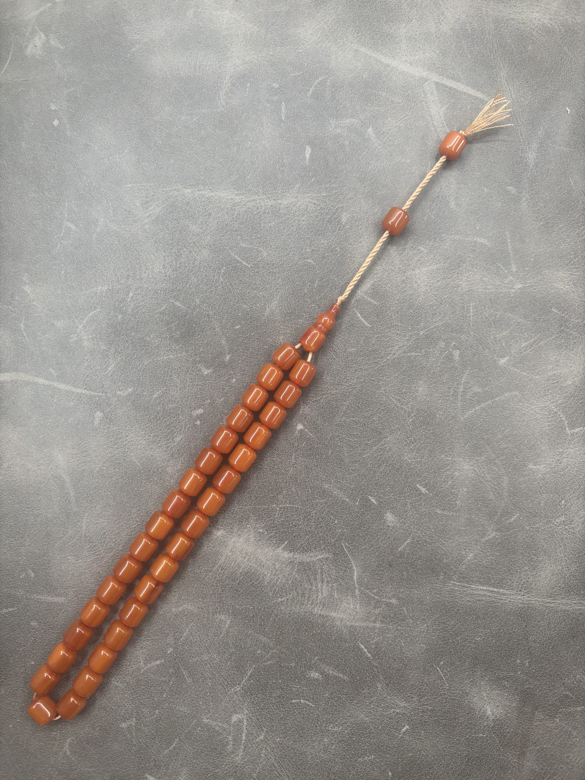 Sıkma Kehribarı - Alman Faturan Malzeme - Uçlu Kapsül - 9,5X10,5mm - Kayısı Hamur - Görsel 3