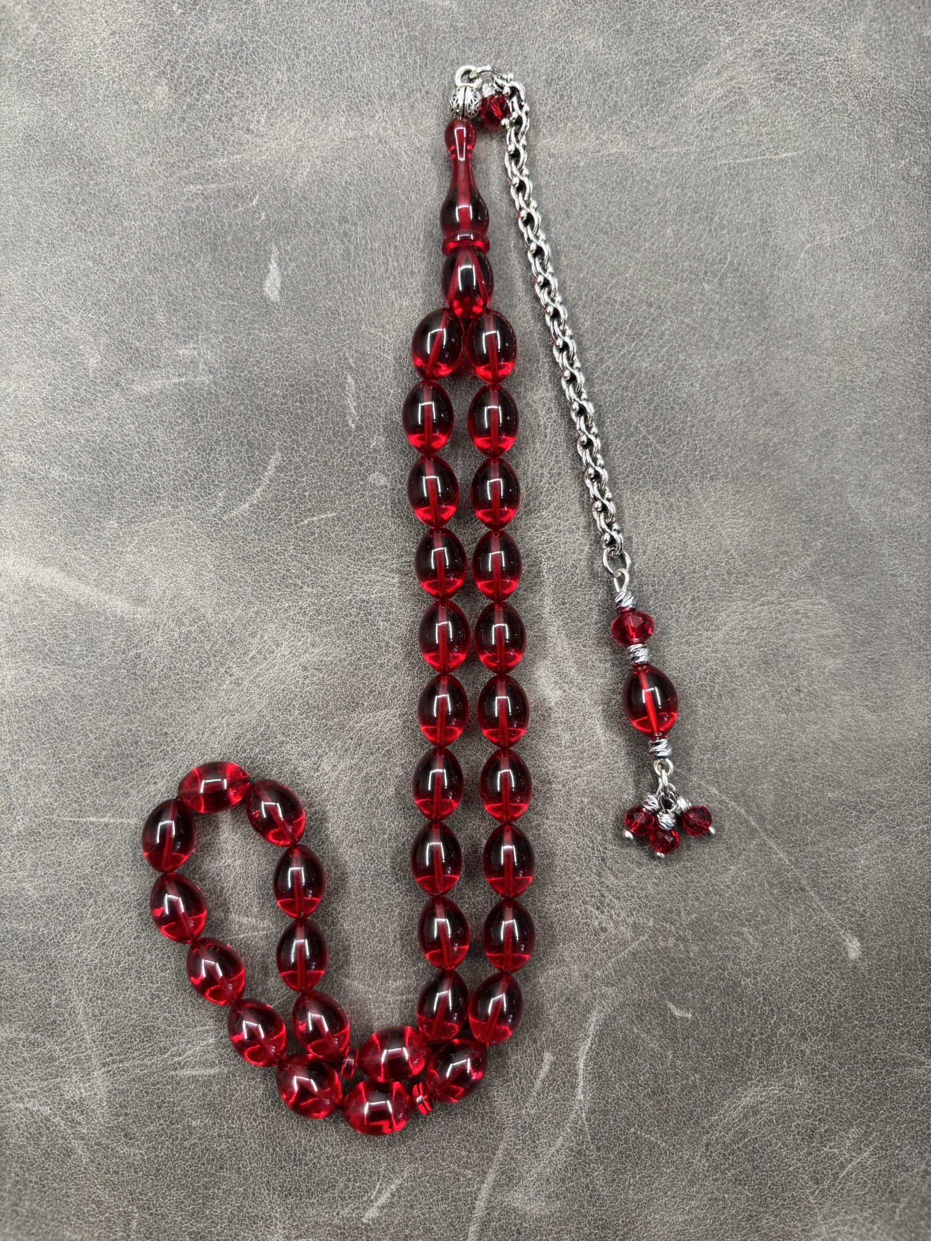 Serkan Başkan | Ateş Kehribarı | 7x11mm | Kırmızı | Badem Kesim - Görsel 3
