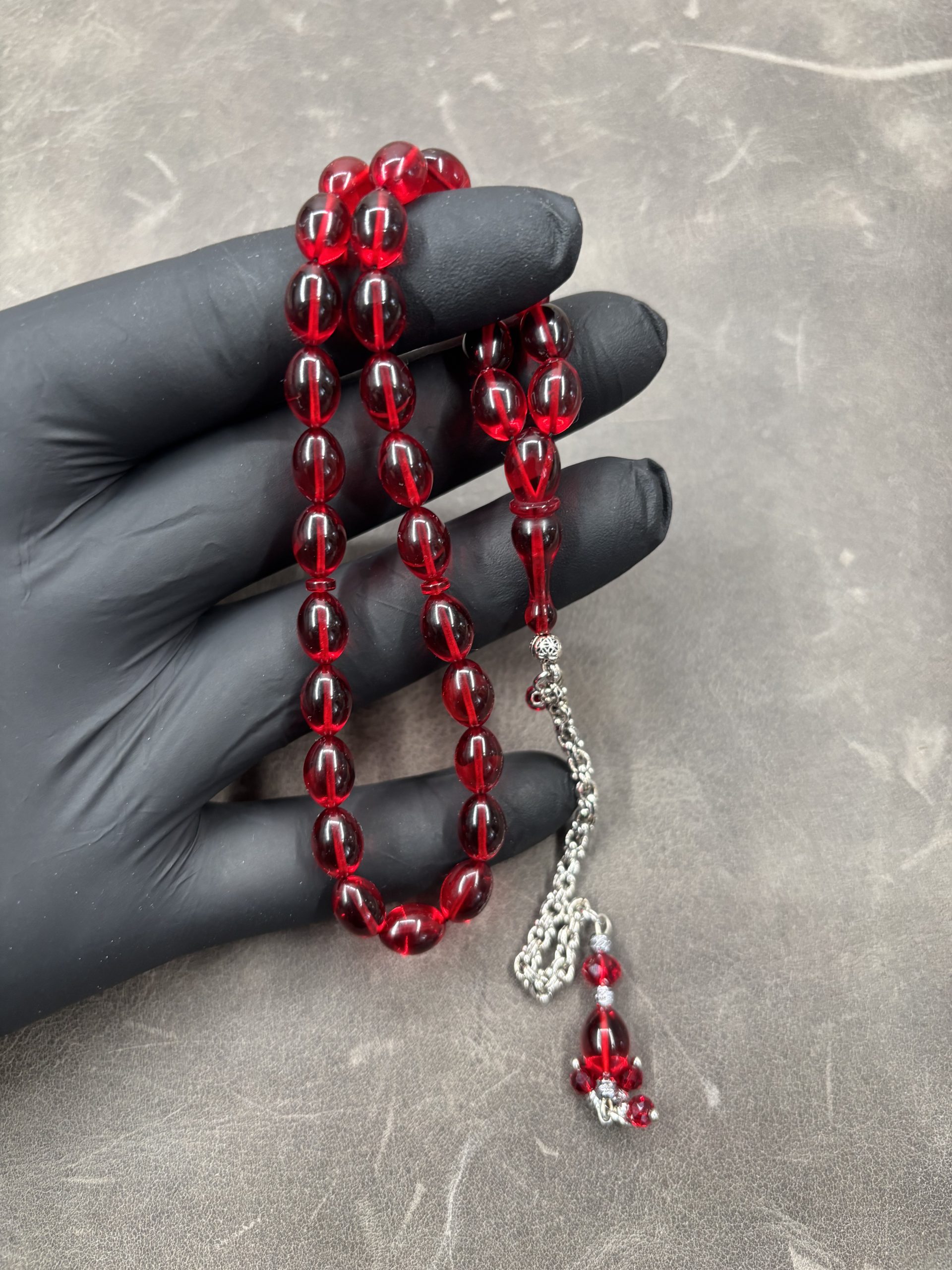 Serkan Başkan | Ateş Kehribarı | 7x11mm | Kırmızı | Badem Kesim - Görsel 2