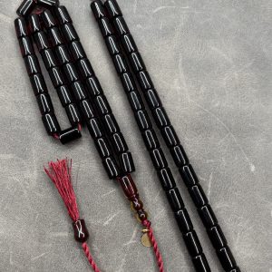 Alman Faturan Ateş Kehribarı – 7X10,5mm - Yumuşak Kesme – İmame Tıraşlı