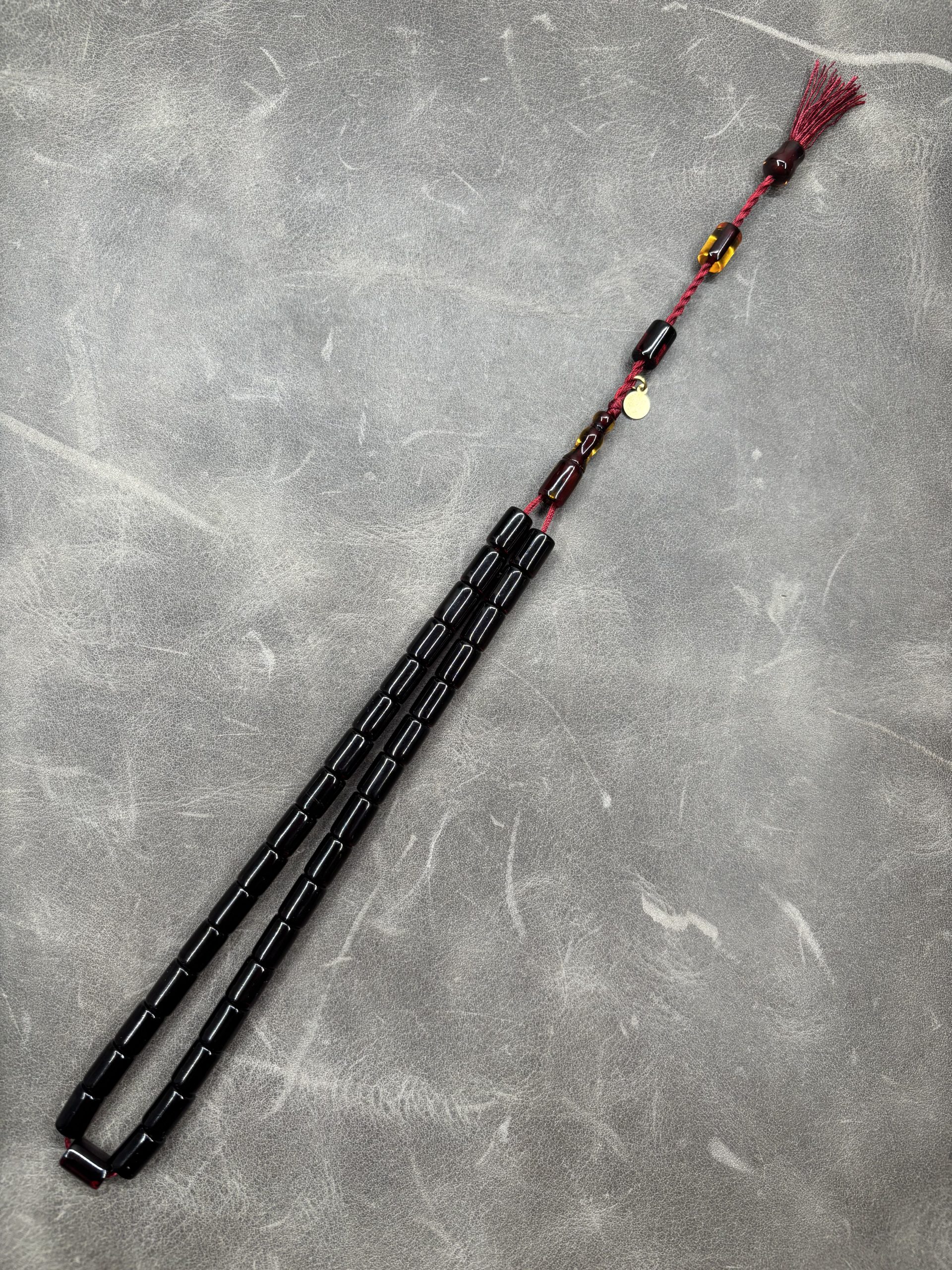 Alman Faturan Ateş Kehribarı – 7X10,5mm - Yumuşak Kesme – İmame Tıraşlı - Görsel 5